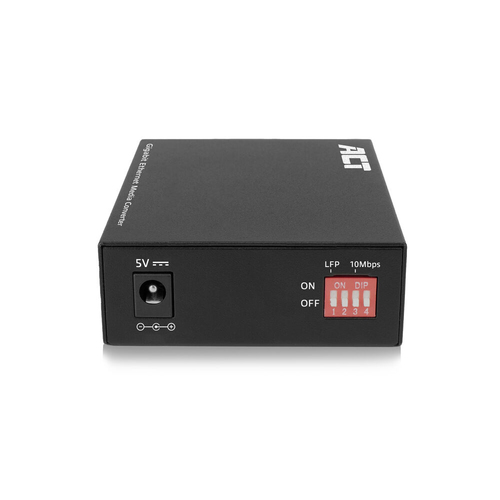 ACT AC4451 netwerk media converter 1000 Mbit/s Multimode, Single-mode Zwart, afbeelding 2