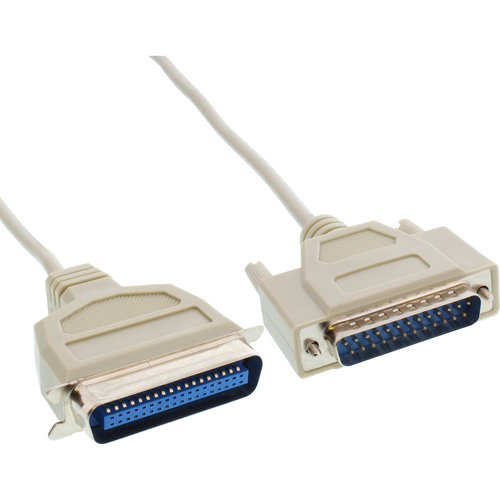 Product image: InLine Printer Cable Bi-Directional 25 Pin D-Sub to 36 Pin Centronics 5m
