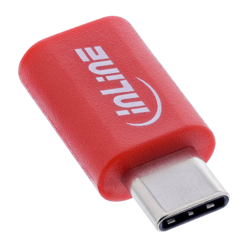 Product image: InLine 31650 cable gender changer USB-C Red