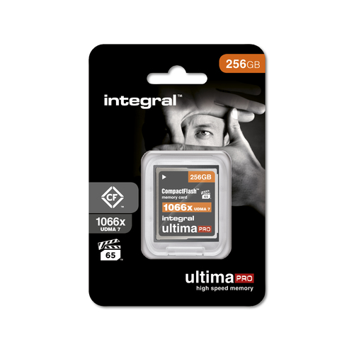 Integral 256GB COMPACT FLASH MEMORY CARD CF UDMA 7 VPG-65 UP TO R-160 W-140 1066X – image 1