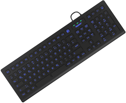 KeySonic KSK-8031INEL-B (DE) клавиатура Промышленный USB QWERTZ Немецкий Черный