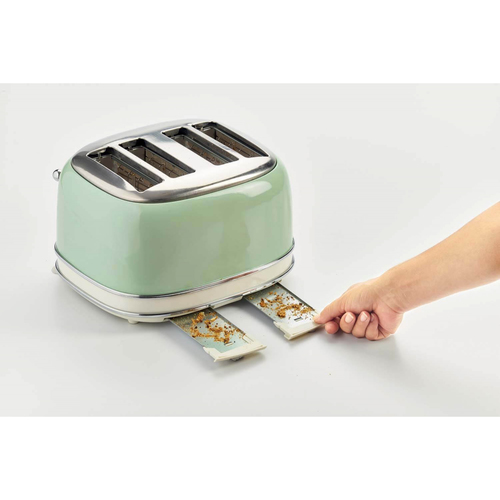 Ariete 4 Slice Toaster, Defrost & Reheat in Green Green - image 7