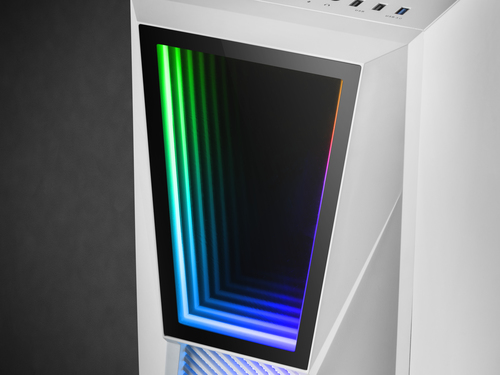 Mars Gaming MC777, ATX Computer Case, ARGB Lighting, White – image 5