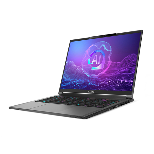 MSI Creator A16 AI+ A3XVFG-213FR AMD Ryzen AI 9 HX 370 Ноутбук 40,6 cm (16") Quad HD+ 32 GB LPDDR5x-SDRAM 1 TB Твердотельный накопитель (SSD) NVIDIA GeForce RTX 4060 Wi-Fi 7 (802.11be) Windows 11 Pro Серый