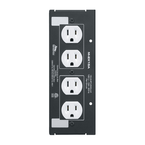 Middle Atlantic M-2X15A power distribution unit (PDU) 4 AC outlet(s) Black, White