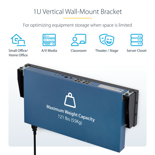 StarTech.com 1U Vertical Wall-Mount Bracket For – image 9