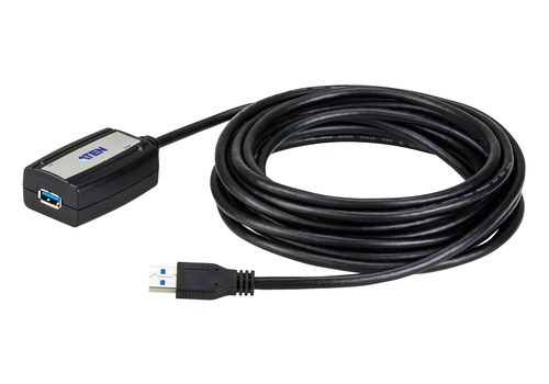 ATEN UE350 USB kabelis USB 3.2 Gen 1 (3.1 Gen 1) 5 m USB A Melns