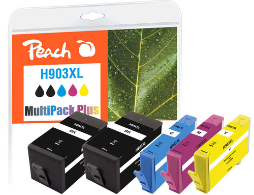 Peach PI300-865 ink cartridge 5 pc(s) Compatible High (XL) Yield Black, Cyan, Magenta, Yellow