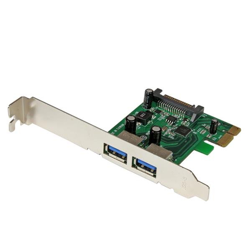 TARJETA PCI EXPRESS 2 PUERTOS  USB 30 UASP ALIMENTACION SATA - PEXUSB3S24