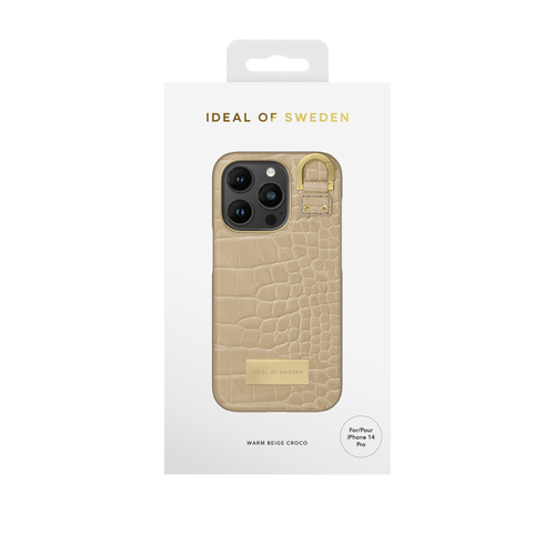 iDeal of Sweden Atelier Case iPhone 14PR Warm Beige Croco – image 1