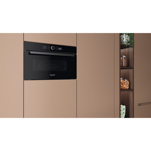 Hotpoint HMD44MBUK Built In Microwave Oven with Grill in Black 31L 100 - image 5