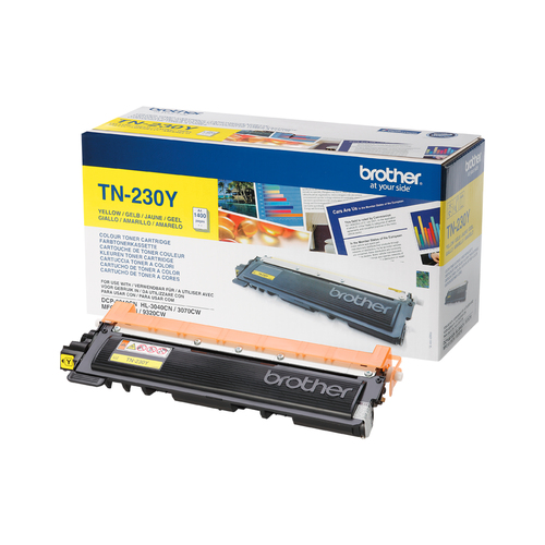 Original Brother TN230Y Yellow Toner Cartridge - image 1