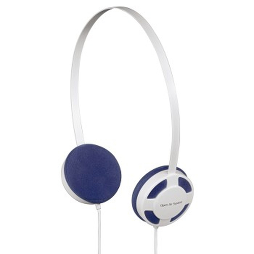 Hama HED1112W/BL Headphones Wired Head-band, Neck-band Blue, White