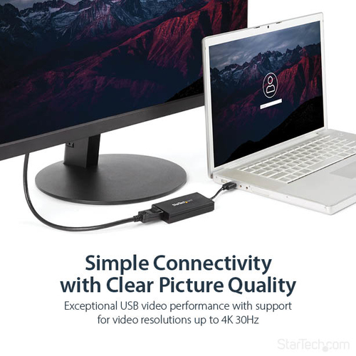 StarTech.com USB 3.0 to DisplayPort Adapter - DisplayLink Certified - 4K 30Hz USB / DisplayPort adapter 9m – billede 8