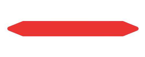PRE-CUT PIPE MARKER ROLLS RED /