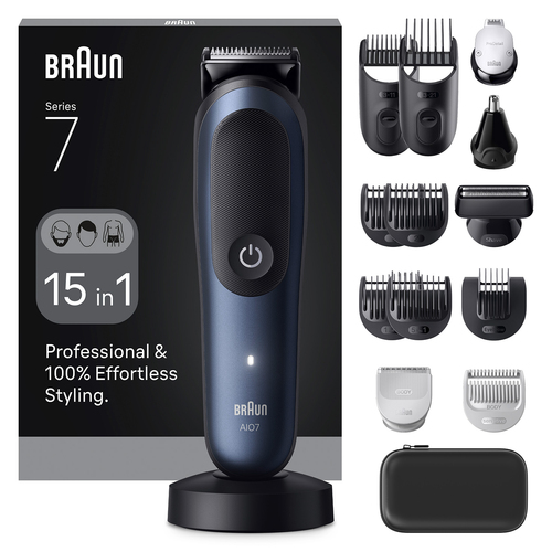 Braun All-in-One Series 7, AIO7580, 15-in-1 Grooming Kit – Blue, New - image 1