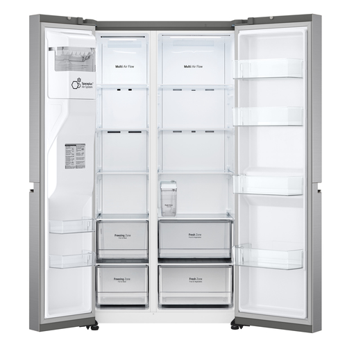 LG NatureFRESH GSLD81PZRD American Style Smart Fridge Freezer - Shiny Steel - D Rated – image 9