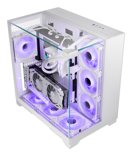 Mars Gaming MCVISIONW computer case Midi Tower White – image 2