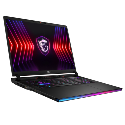 MSI Gaming Raider GE78 HX 14VIG-871US Intel® Core™ i9 i9-14900HX Ноутбук 43,2 cm (17") Quad HD+ 64 GB DDR5-SDRAM 2 TB Твердотельный накопитель (SSD) NVIDIA GeForce RTX 4080 Wi-Fi 7 (802.11be) Windows 11 Home Черный