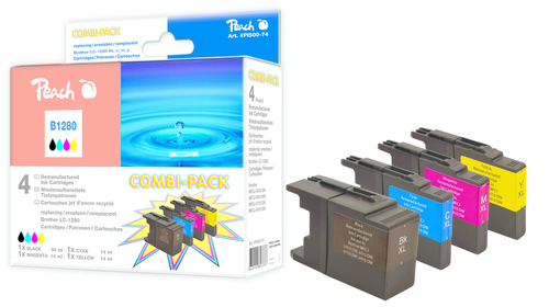 Peach 316331 ink cartridge 4 pc(s) Black, Cyan, Magenta, Yellow