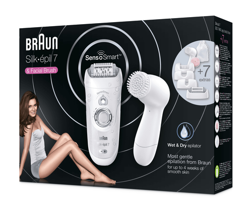 Braun Silk-épil 7 81646963 epilator 40 tweezers White, Silver – image 3