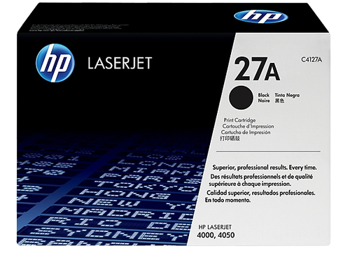 C4127X HP 27X - Alto rendimiento - negro - original - LaserJet - cartucho de tóner C4127X - para LaserJet 4000 4000n 4000se 4000t 4000tn 4050 4050n 4050se 4050t 4050tn