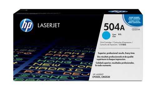 TONER HP CP3525 CM3530 MFP CYAN CE251A - CE251A