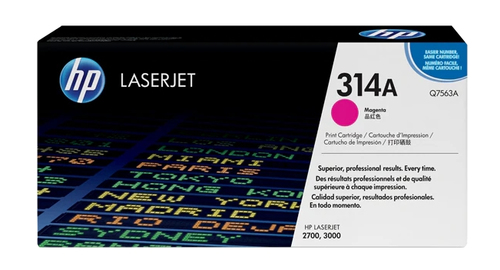 Q7563A HP 314A - Magenta - original - LaserJet - cartucho de tóner Q7563A - para Color LaserJet 2700 2700n 3000 3000dn 3000dtn 3000n