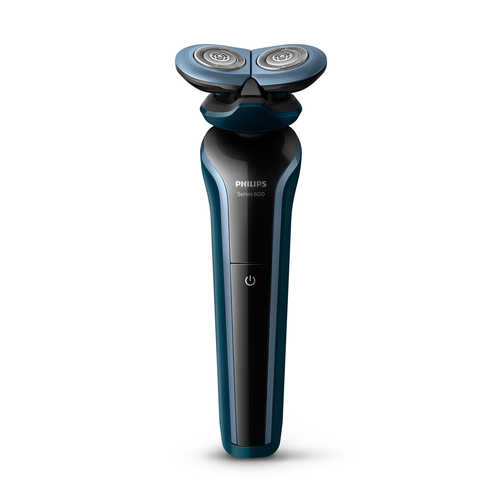 Philips S666/02 men's shaver Rotation shaver Black, Blue – image 1