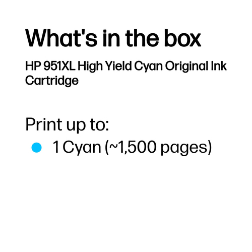 Original HP 951XL Cyan Ink Cartridge - image 3