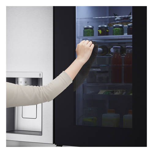 LG InstaView ™ ThinQ™ GSXV90BSAE American Fridge Freezer – image 2
