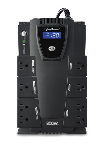 CP600LCD UPS de 600 VA/340 W Topología Standby Entrada 120 Vca NEMA 5-15P Tipo Gabinete Compacto Con 8 Tomas NEMA 5-15R CP600LCD