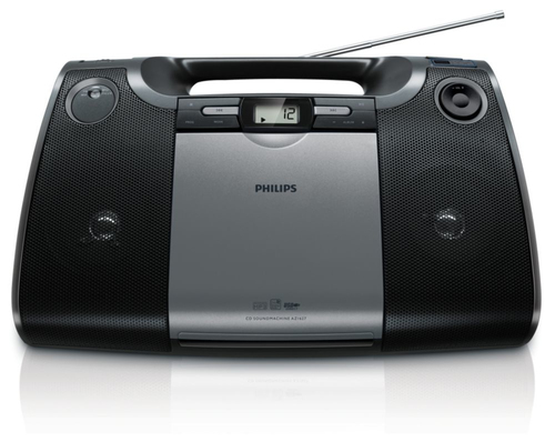 Philips AZ1627/12 garso kolonėlių komplektas namams 2 W Juoda, Sidabras