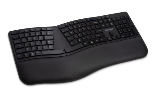 Kensington ProFit Ergo Wrlss клавиатура Универсальная Радиочастотный беспроводной + USB QWERTY Испанский Черный