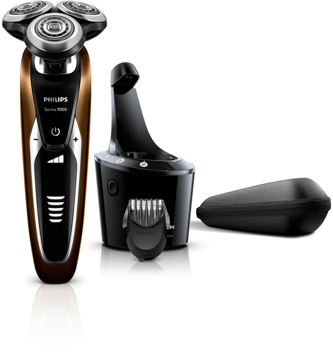 Philips SHAVER Series 9000 S9511/31R1 men's shaver Rotation shaver Black, Gold, Silver