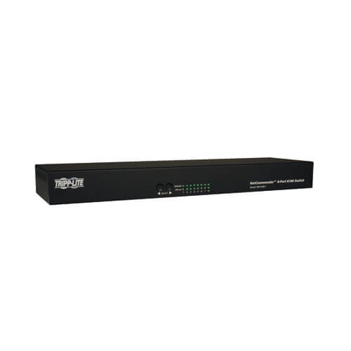 Consola Tripp Lite KVM 8 Puertos NetCommander Cat5 Instalar 1U Rack Conversión en Línea 20kVA/18kW Autonomía E B072-008-1 - B072-008-1