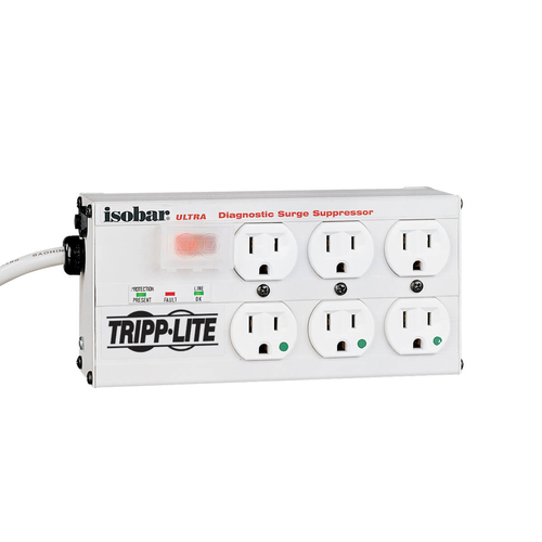 ISOBAR6ULTRAHG Tripp Lite Isobar Surge Protector Medical Metal 6 Outlet 15 &#39;Cord