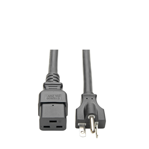 CABLE DE ALIMENTACION DE USO  PESADO 12 AWG IEC 320 C19 10 PIE - P049-010