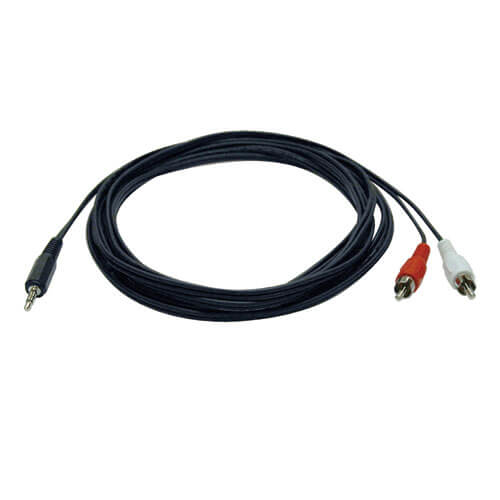 DIVISOR Y DE CABLES 35MM MINI  AUDIO ESTEREO A 2 RCA M 183M  - Código: P314-006 | Compra en Guadalajara