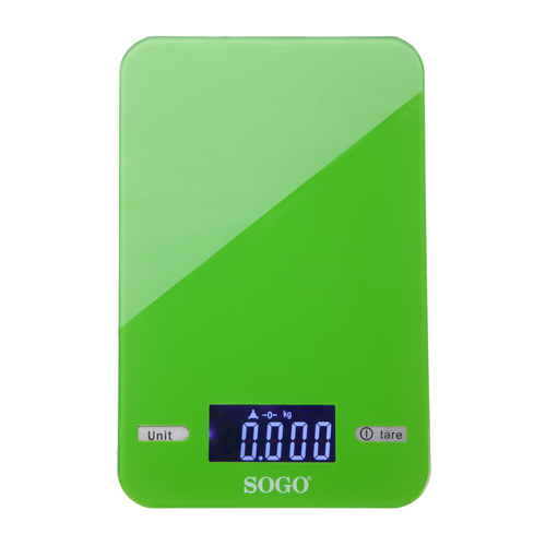 Sogo BAC-SS-3960G kitchen scale Green Countertop Rectangle Electronic kitchen scale – image 1