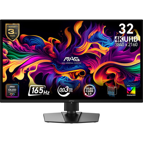 Msi Mag 322UP QD-OLED E16 31.5" 4K Ultra HD 165Hz OLED Gaming Monitor - Black - image 1