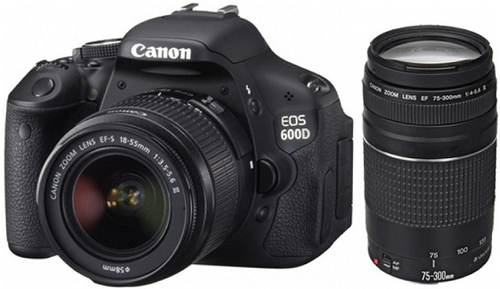 Canon 600D + EF-S 18-55 mm + EF 75-300 mm