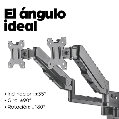Soporte Universal para Dos Monitores MANHATTAN 461627