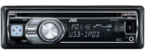 JVC KD-R601 car media receiver Black