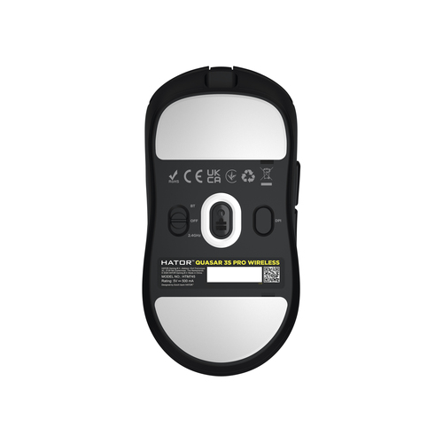 HATOR Quasar 3S Pro Wireless muis Gamen Rechtshandig RF Wireless + Bluetooth + USB Type-C Optisch 30, afbeelding 6