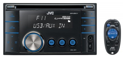 JVC KW-XR411 car media receiver Black