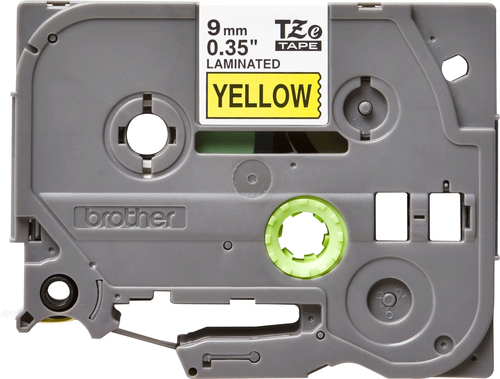 Brother TZe621 Black on Yellow Label Tape 9mm - image 2