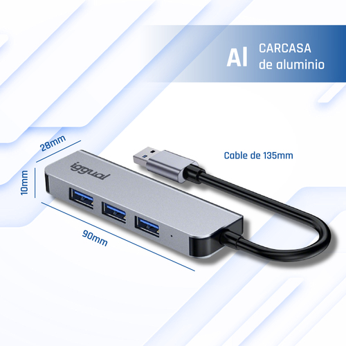 iggual IGG319246 interface hub USB 3.2 Gen 1 (3.1 Gen 1) Type-C 5000 Mbit/s Silver – image 6