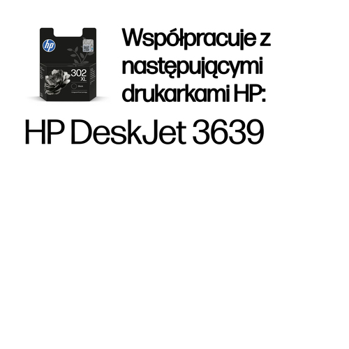 Oryginalny wkład tusz atramentowy HP 302XL, czarny XL