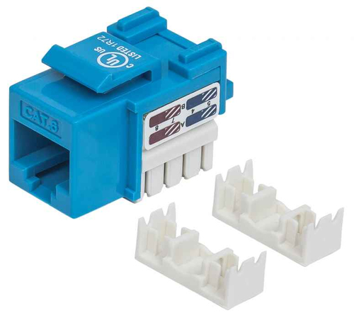 Intellinet JACK RJ45 CAT6 KEYSTONE DE IMPACTO AZUL imagen 1